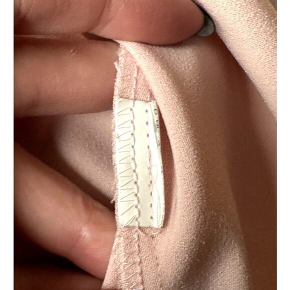 Zara Pink Pink Flounce Short Sleeve Loose Fit Blouse Women's Size L - Picture 6 of 6